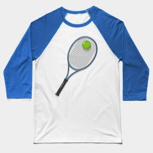 Tennis Racket and Ball Baseball T-Shirt